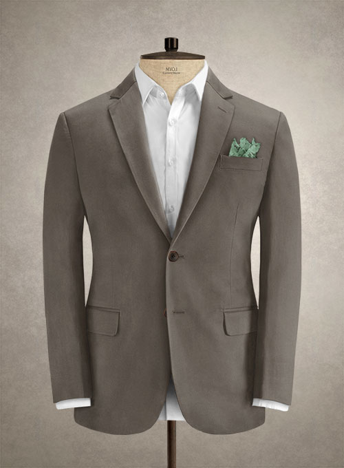 Caccioppoli Cotton Cashmere Caravel Brown Suit