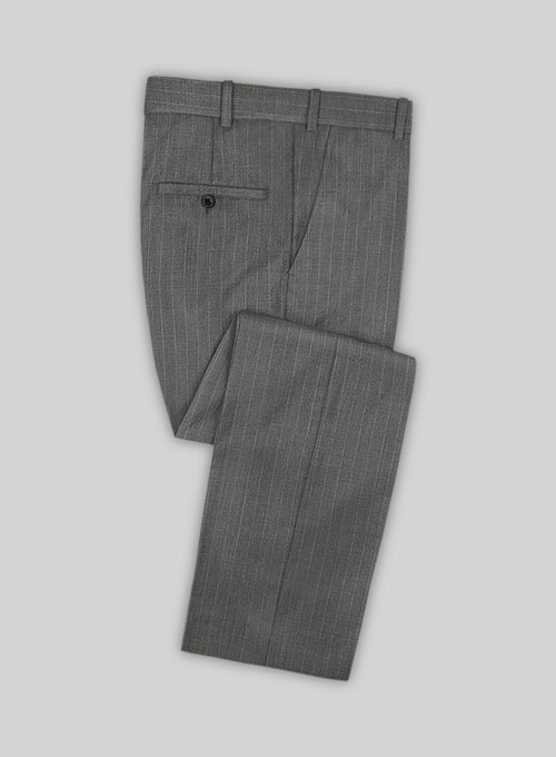 Chalkstripe Wool Light Gray Suit