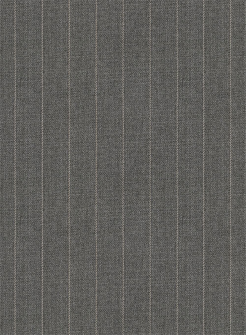 Chalkstripe Wool Light Gray Suit