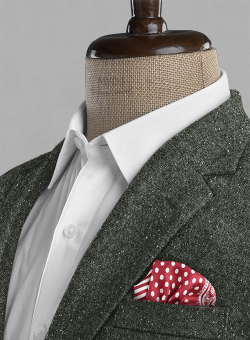 Dark Olive Flecks Donegal Tweed Suit