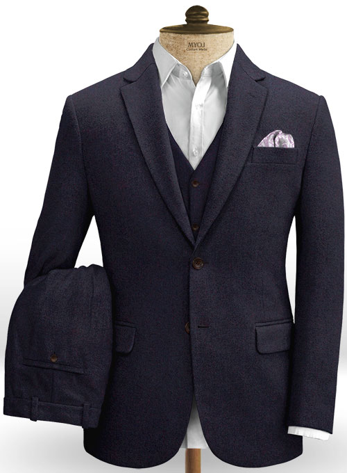 Dark Violet Heavy Tweed Suit : MakeYourOwnJeans®: Made To Measure ...