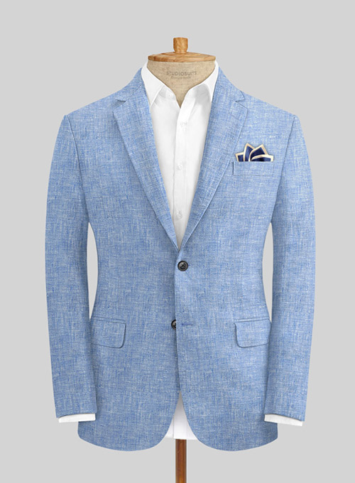 Desert Blue Linen Suit