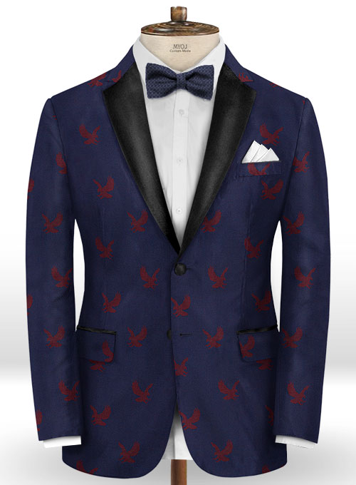 Eagle Oxford Blue Wool Tuxedo Suit : Made To Measure Custom Jeans For ...