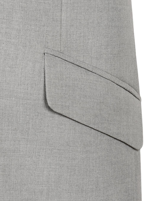 Frosted Light Gray Terry Rayon Suit