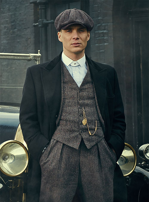 Thomas Shelby Peaky Blinders Gray Tweed Suit