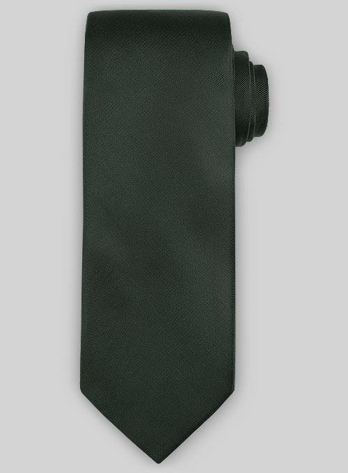 Green Satin Tie