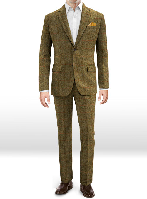 Harris Tweed Country Brown Check Suit