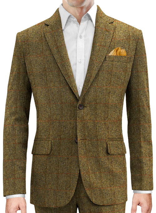 Harris Tweed Country Brown Check Suit