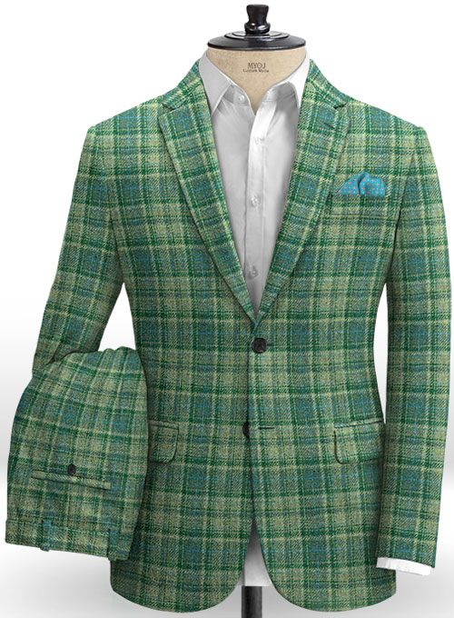 Harris Tweed Tartan Green Suit : MakeYourOwnJeans®: Made To Measure ...