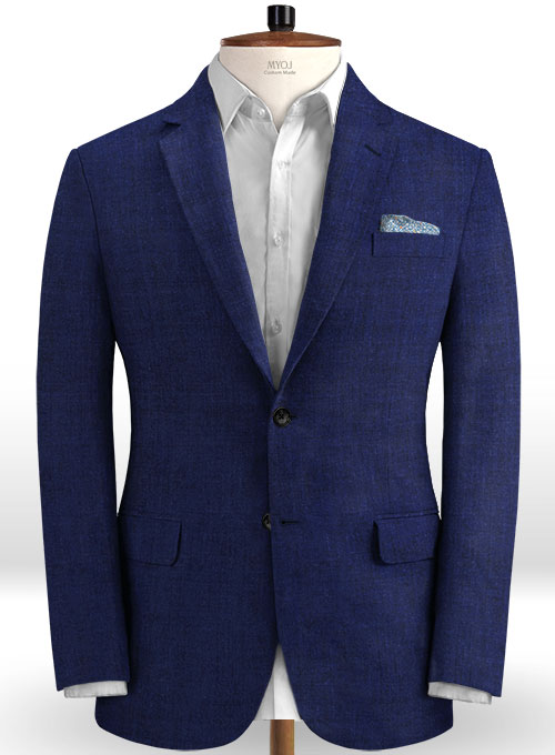 Italian Brandy Blue Linen Suit : MakeYourOwnJeans®: Made To Measure ...