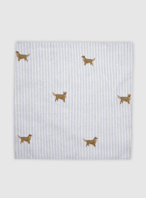 Italian Cotton Pocket Square - Retriever