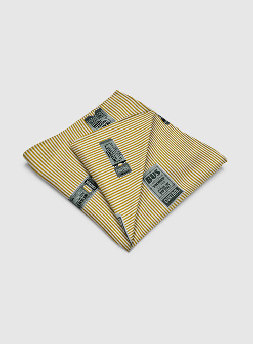 Italian Cotton Pocket Square - Traveller