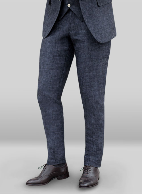 Italian Blu Linen Suit