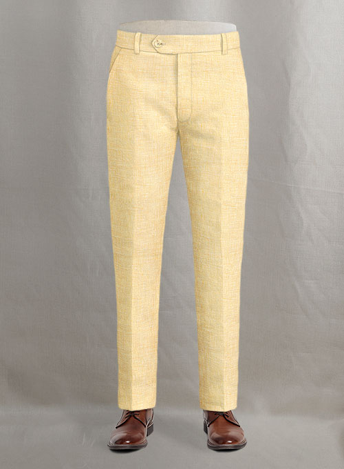 Italian Linen Daffodil Yellow Suit