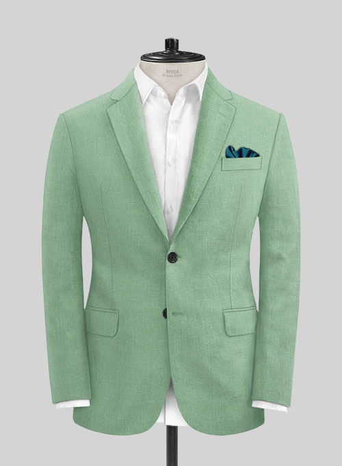 Italian Linen Mojito Green Suit