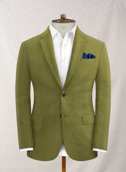 Italian Linen Moss Green Suit