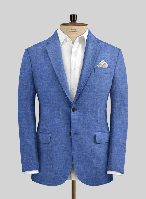 Italian Linen Smoked Blue Suit