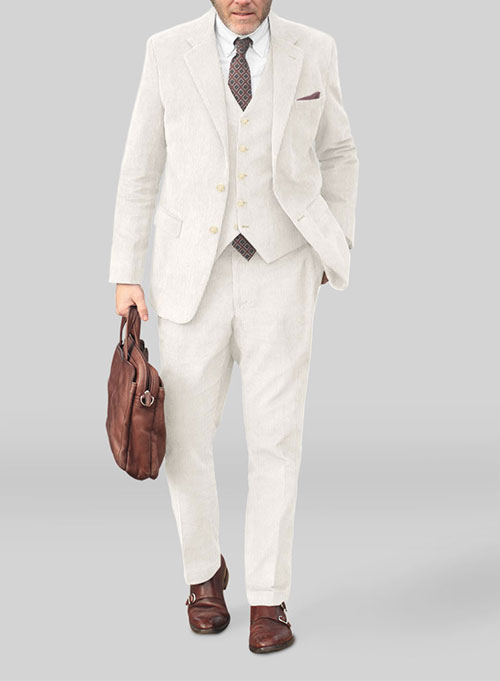 Ivory Corduroy Suit