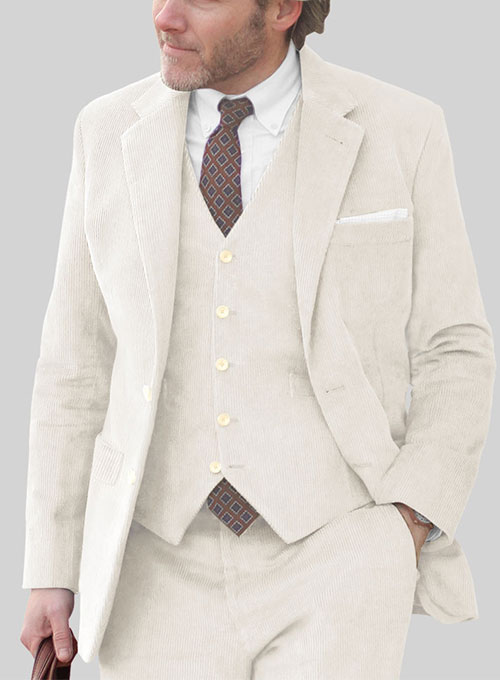 Ivory Corduroy Suit