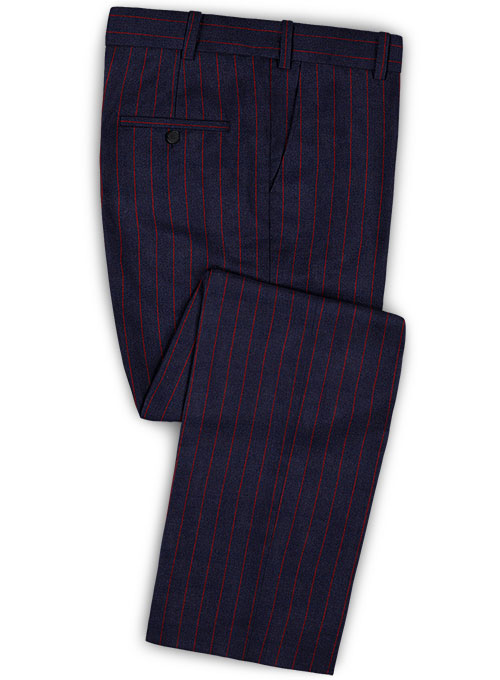 Jail Royal Blue Flannel Wool Suit