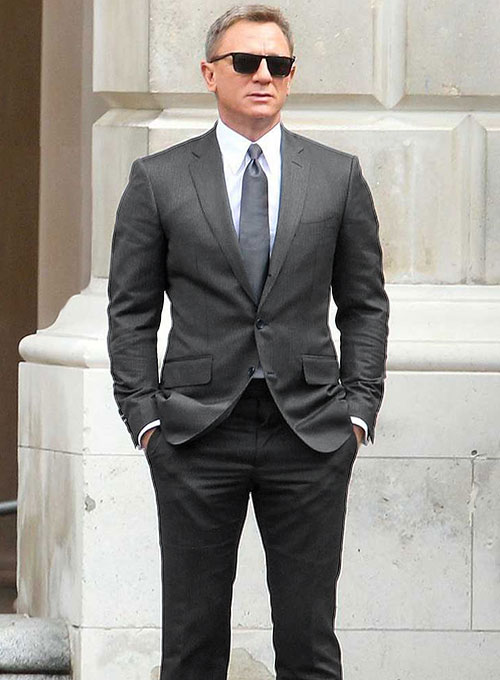 James Bond Spectre Gray Wool Suit