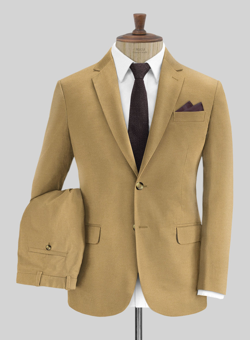 Khaki Stretch Chino Suit