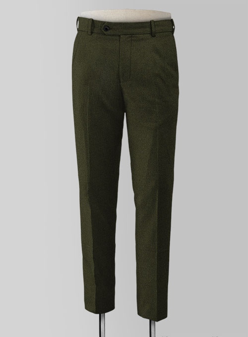 Light Weight Dark Green Tweed Suit