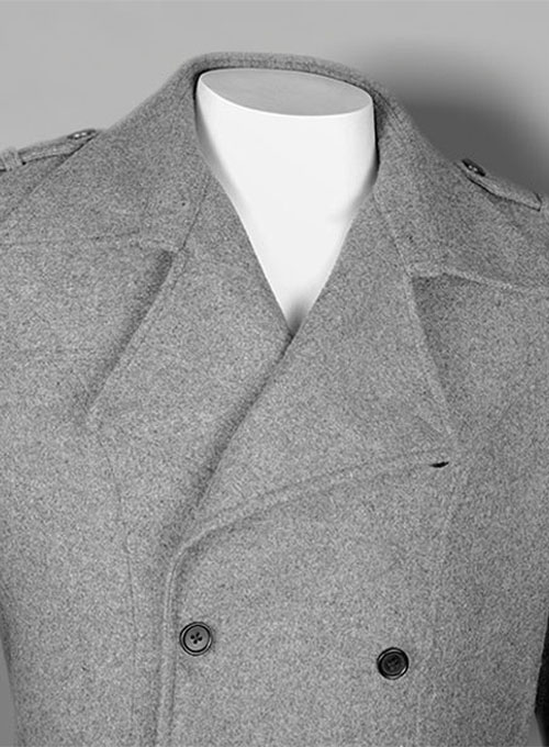 Plain Gray Tweed Overstyle Jacket