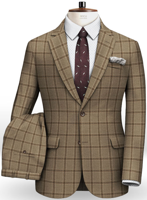 Light Weight Autumn Beige Tweed Suit : Made To Measure Custom Jeans For ...
