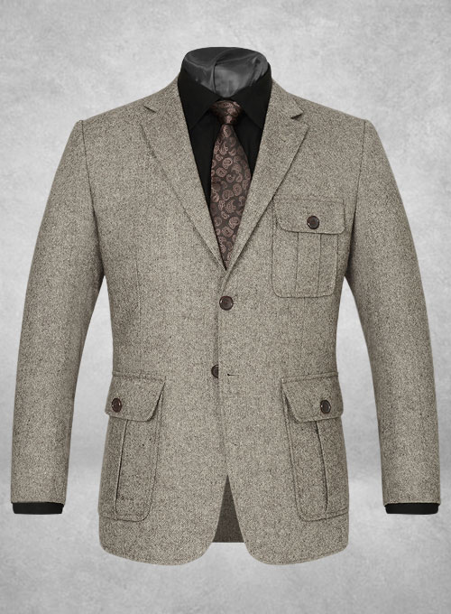 Light Weight Brown Tweed Danish Style Sports Coat