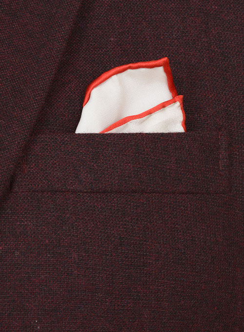 Light Weight Dark Maroon Tweed Suit