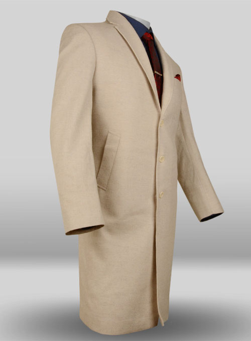 light beige long coat