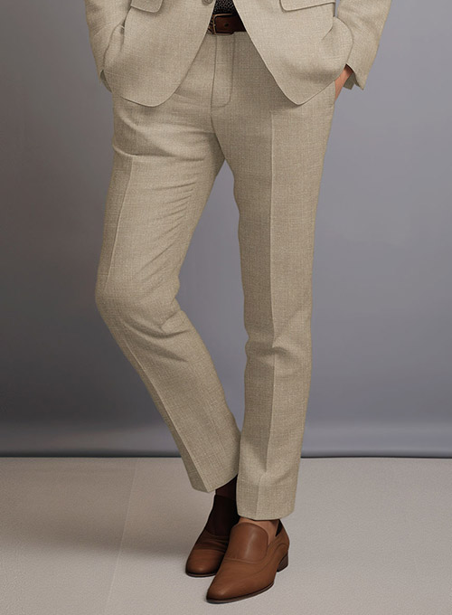 Maple Khaki Pure Linen Suit