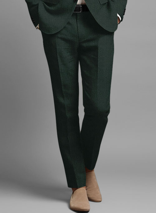 Martini Green Pure Linen Suit