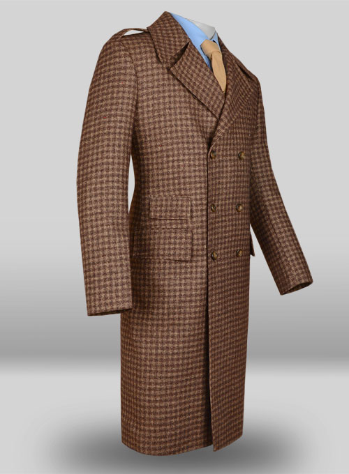 Maze Brown Tweed GQ Trench Coat