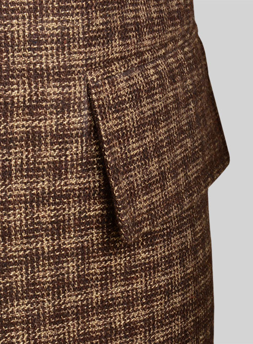 Maze Brown Tweed GQ Trench Coat