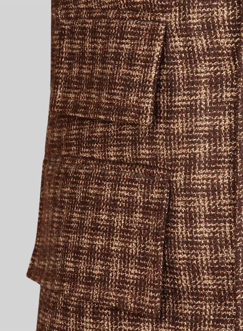 Maze Brown Tweed GQ Trench Coat