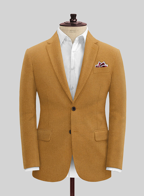 Naples Yellow Tweed Suit