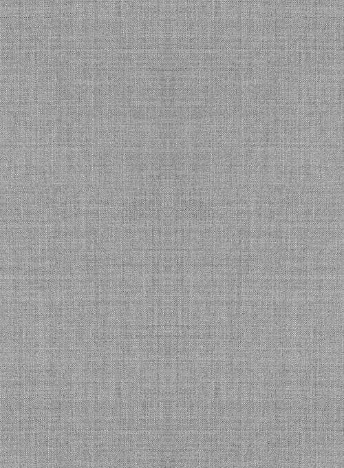 Napolean Worsted Light Gray Wool Suit