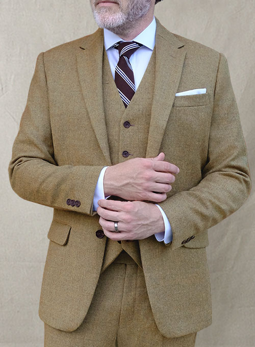 Light Weight Melange Brown Tweed Suit