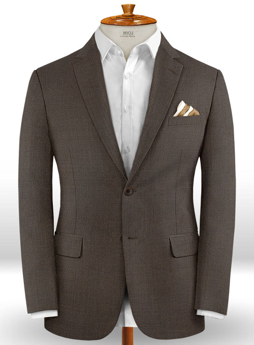 Napolean Dark Brown Wool Suit