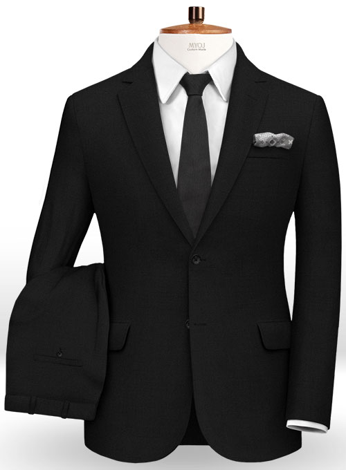 Napolean Black Wool Suit : MakeYourOwnJeans®: Made To Measure Custom ...