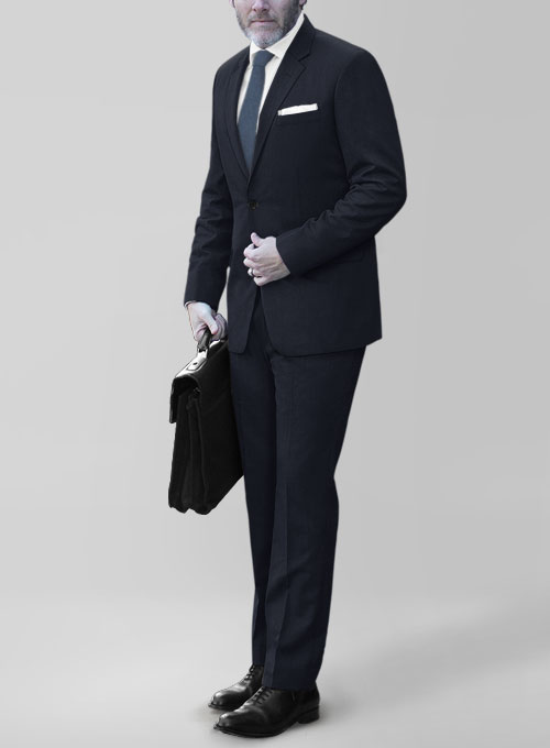 Napolean Dark Blue Wool Suit