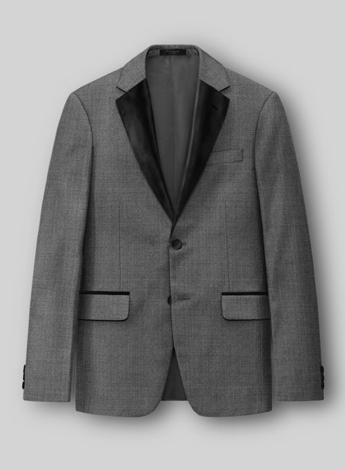 Napolean Gray Wool Tuxedo Suit