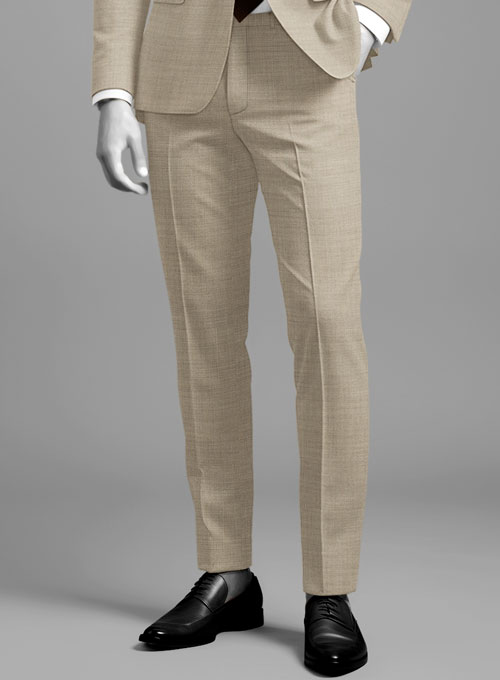 Napolean Melange Khaki Wool Suit