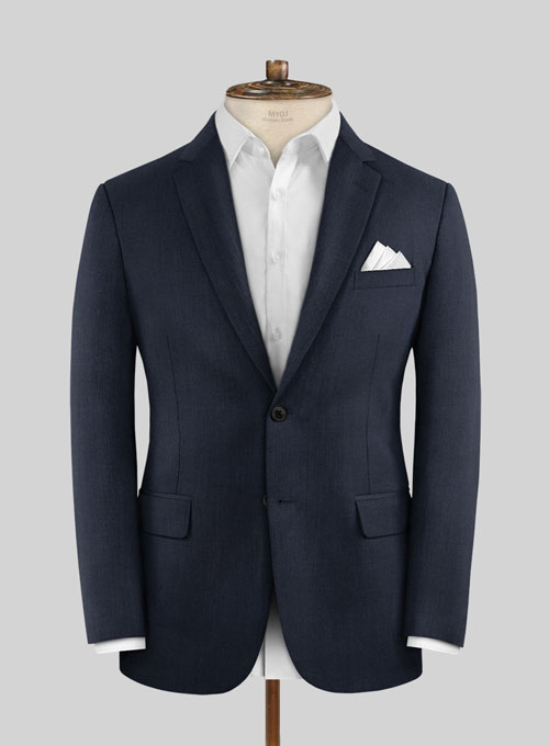 Napolean Navy Blue Wool Suit