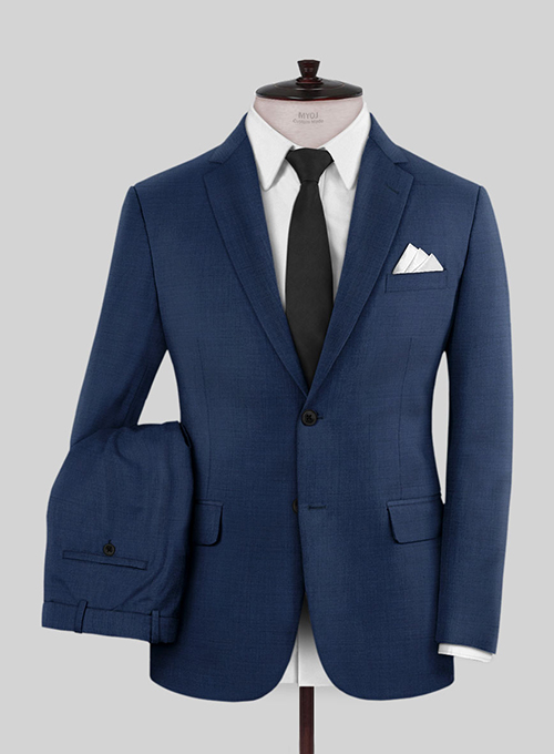 Napolean Persian Blue Wool Suit