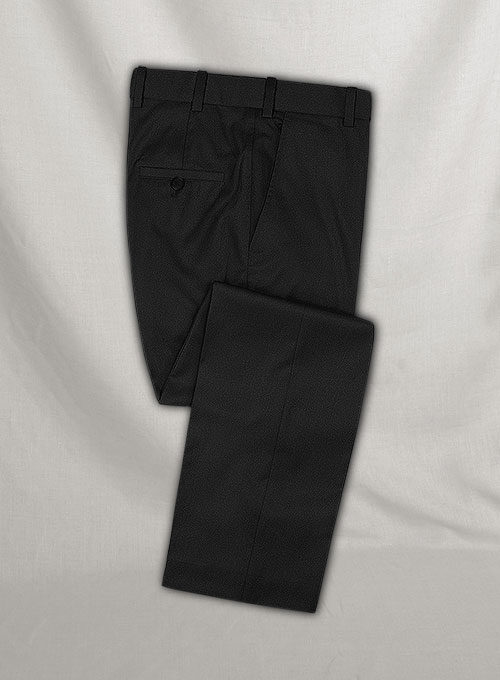 Napolean York Black Wool Suit