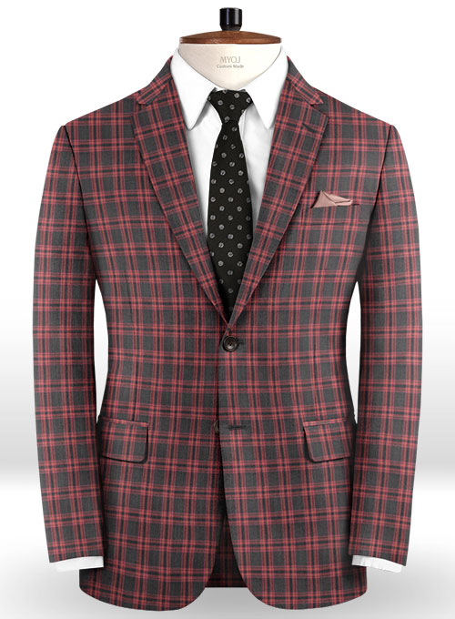 Napolean Poker Charcoal Wool Suit