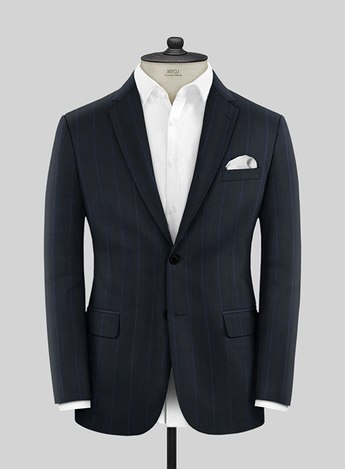 Napolean Rodrio Blue Wool Suit